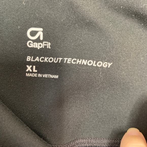 Gap women's black Gapfit Blackout High Rise Bootcut Studio Dance Pants XL - Picture 9 of 11